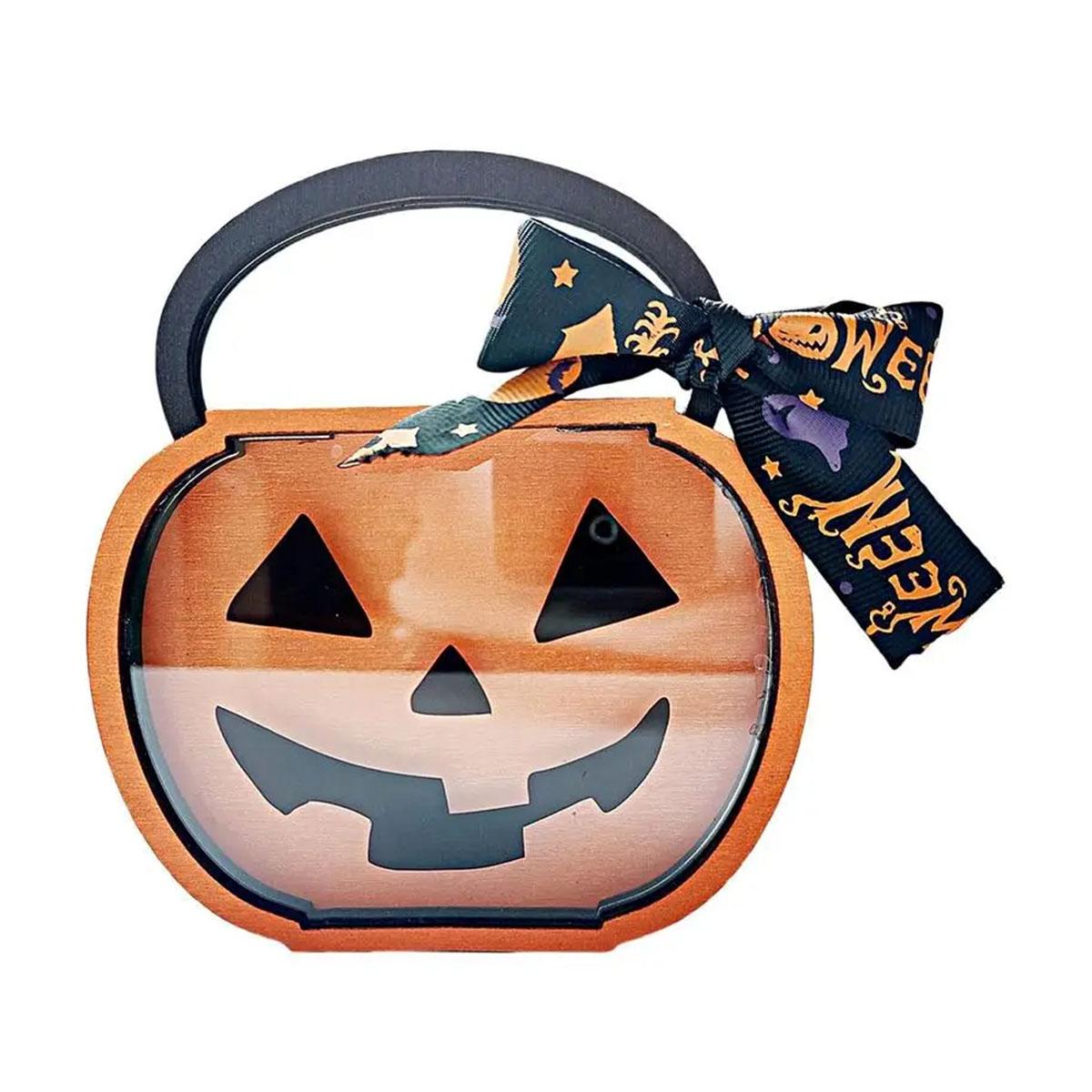 

Новые украшения для вечеринки на Хэллоуин Тыквенные украшения для стола на Хэллоуин Деревянный шейкер для конфет на Хэллоуин