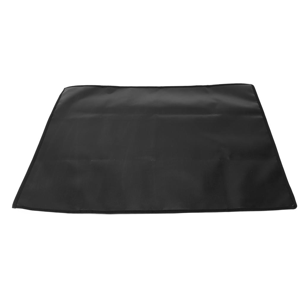 Under Grill Mat Double Sided Rectangular Silicone Fireproof Grill Pad for Fireplace Fire Pit for