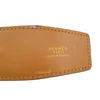 HERMES leather Constance H belt Brown leather Used