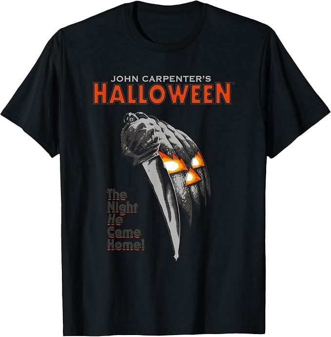 Halloween The Night He Came Home Poster Horror Movie T-Shirt Tee