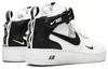 Kids' Sneakers Nike Air Force 1 Mid Utility White Black (GS) White/Tour Yellow-Black