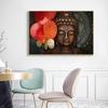 Bronze Buddha Carved Statue Wall Canvas Painting Buddha Posters and Prints Wall Art Picture for Living Room Home Decoration