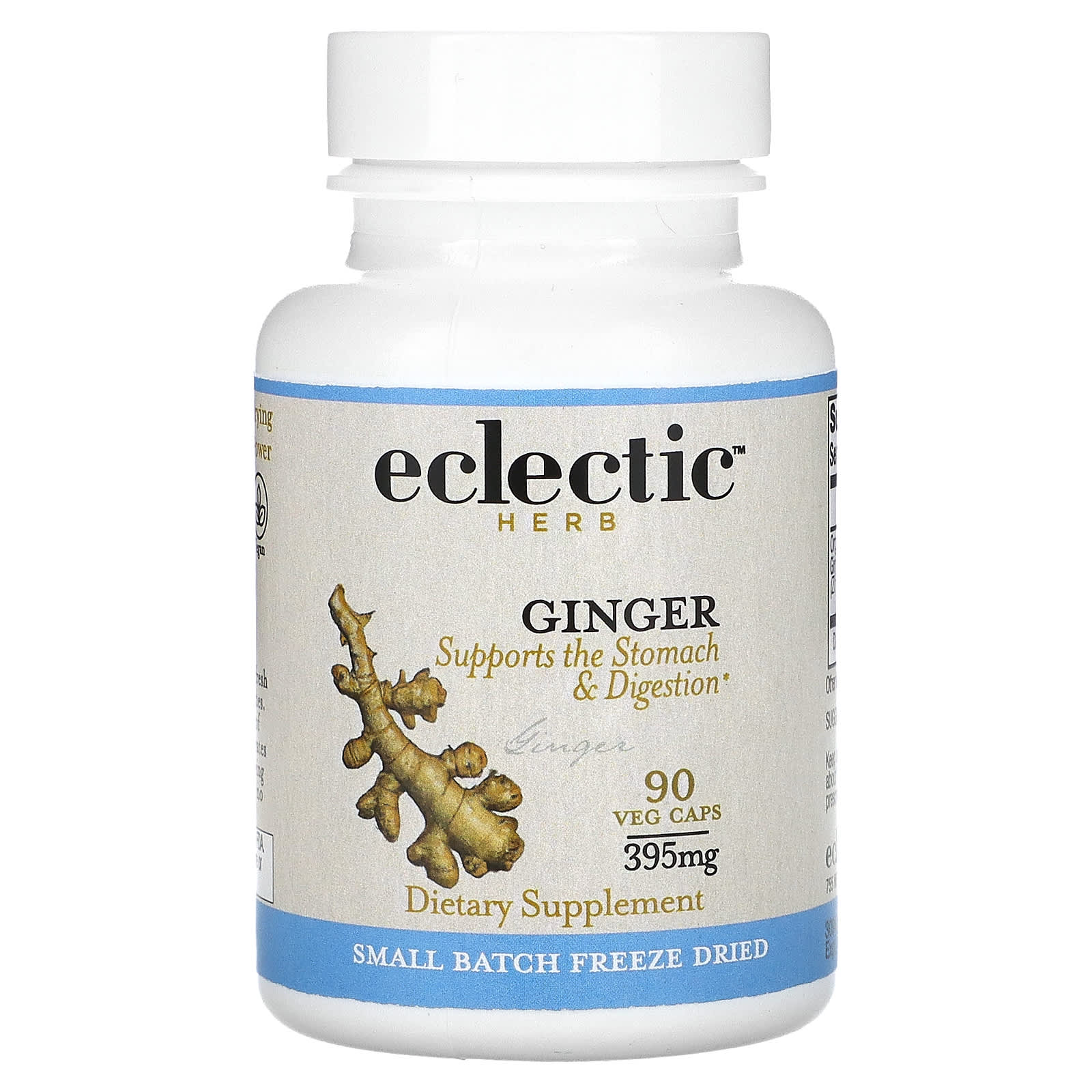 

Ginger, 395Mg, 90 Veggie Capsules