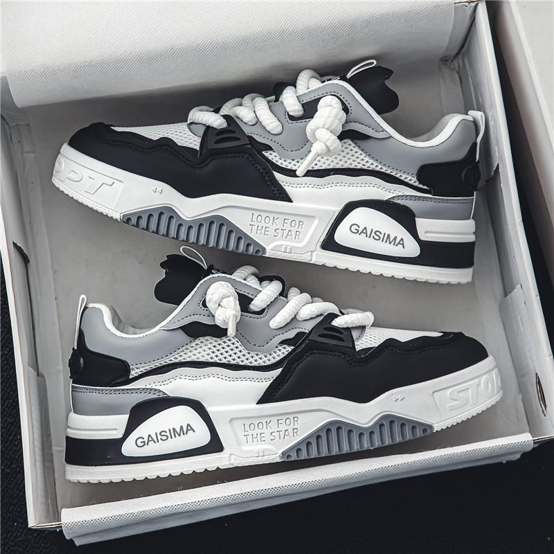 INS Mens Trend Running Shoes Breathable Skateboard Shoes Chunky Comfortable Casual Sneakers Men Tenis Masculino Footwear Male