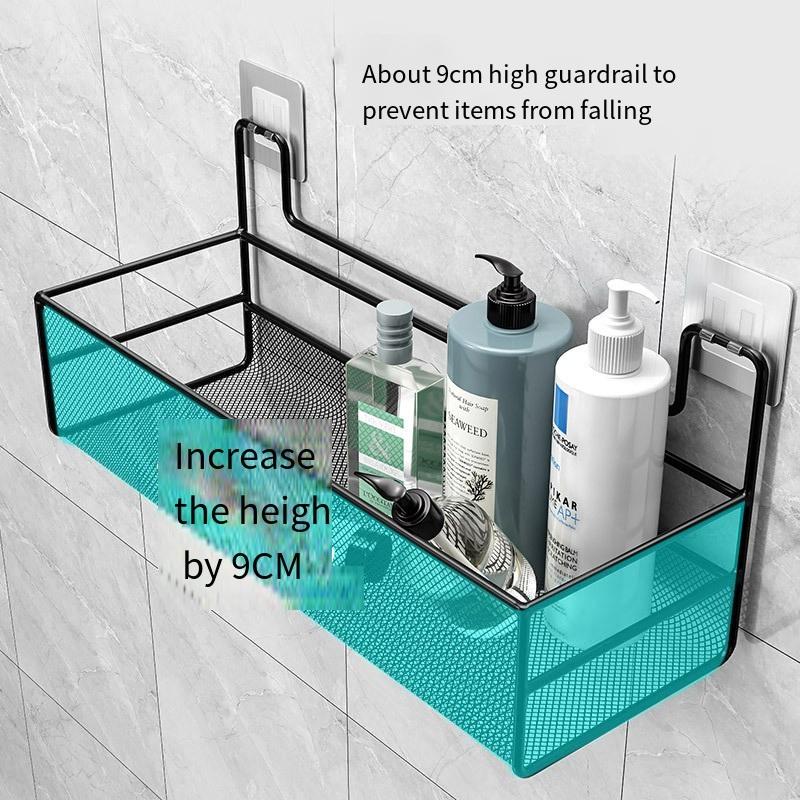 Toiletten-Badezimmer-Aufbewahrungsregal, Küchenkörbe, Bad, Toilette, Waschtisch, perforationsfreie Wandmontage, Organisation des Wand-Aufbewahrungsregals