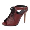 Women Sandals Bandage Peep Toe Summer Shoes 2025 New Ankle Strap High Heels Stiletto
