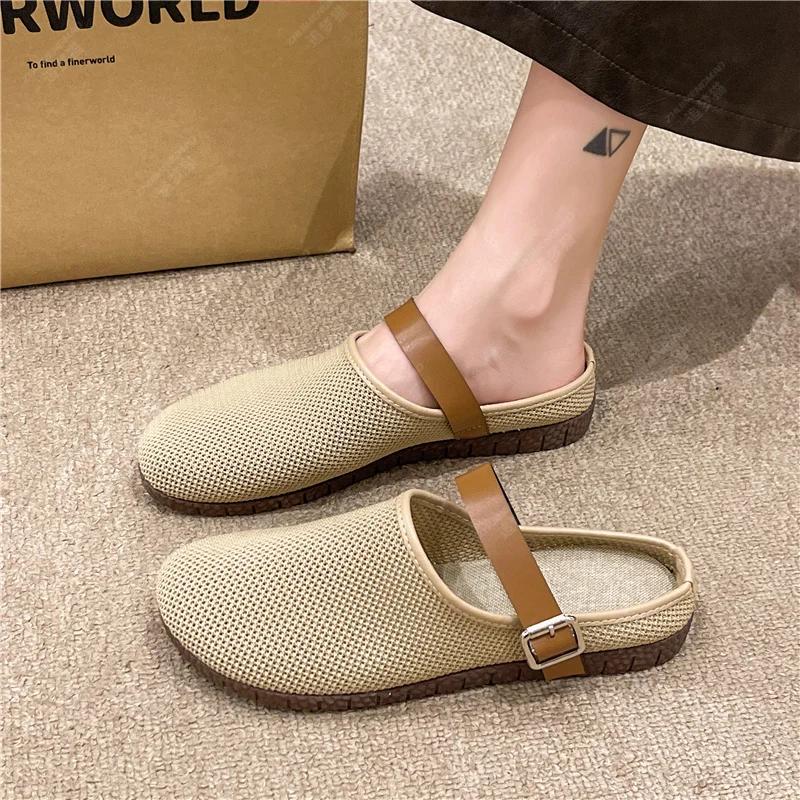 women's shoes summer 2025 cheap shoes clearance shipping fashion on-slip Net shoes Wearing outside slippers