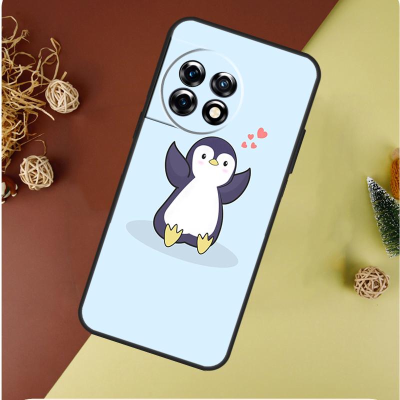 Penguin For OnePlus 13 13R 12 12R 11 9 10 Pro 8T 9RT 10T 10R Nord 4 CE 2 3 Lite N20 N30 Phone Case