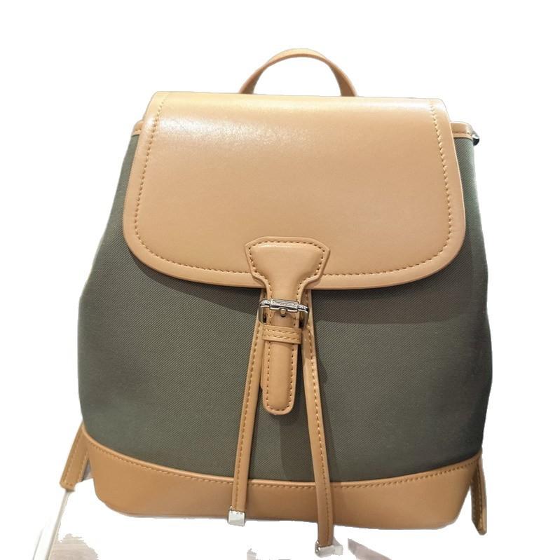 New cowhide leather high-end fashion backpack schoolbag shoulder crossbody handbag large-capacity women's bag