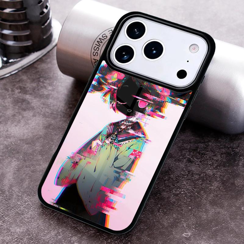 Cute Girl Glitch Animation Phone Case For iPhone 17 16 15 14 13 12 11 Pro Max Plus 17Air Soft Silicone Cover