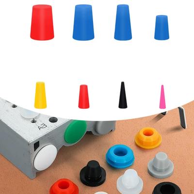 Kit d'assortiment de bouchons coniques en silicone de 1/16 pouce à 5/8 pouce Bouchons haute température Bouchons de trous pour