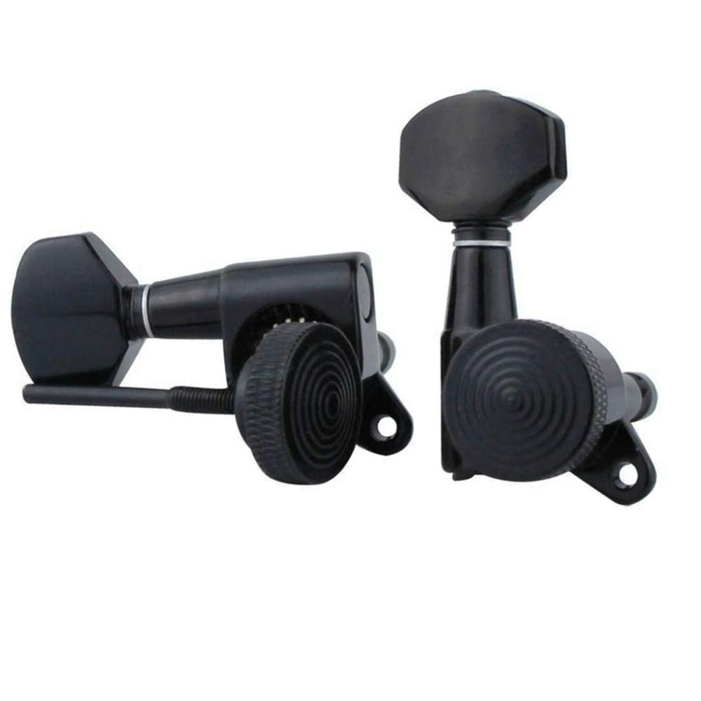 6PCS/Set Silver/Gold/Black Guitar Locking Tuners Lock String Guitar Tuning Pegs