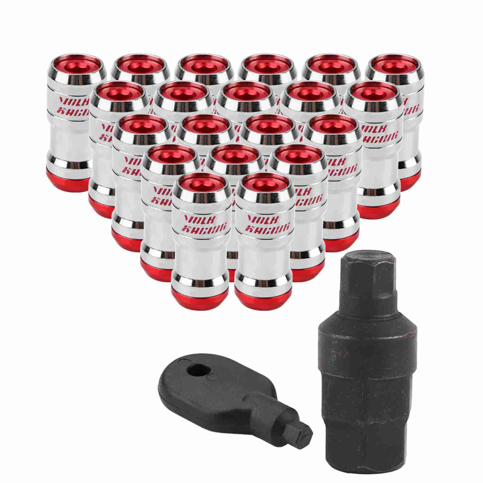 

M12 X P1.5 Гоночные гайки для колес, винт для большинства неоригинальных колес(красный)