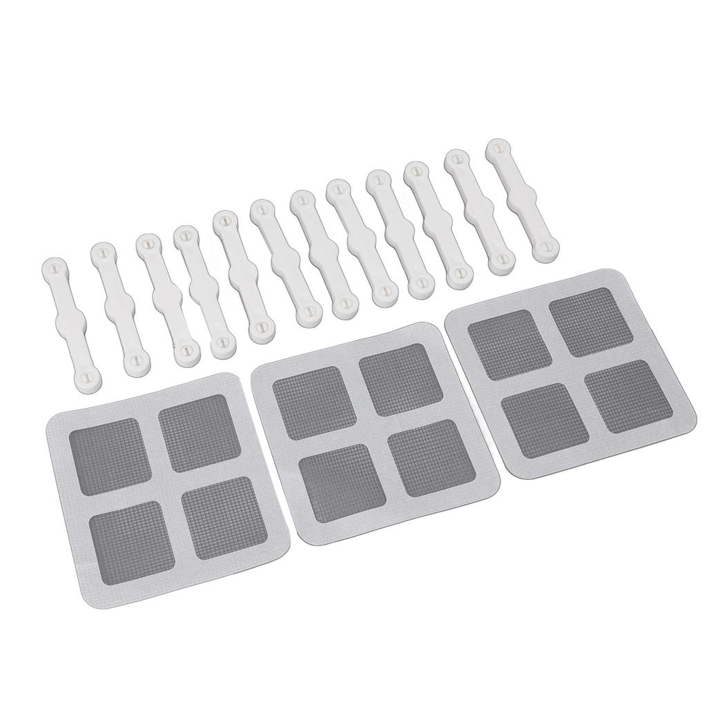 12Pcs Screen Window Clips Home Windows Mounting Buckle for Fly Screen Insect Protection