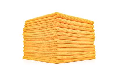 The Rag Company Edgeless Pearl 12 Pieces Edgeless Pearl Car Wash Detailing Coated Towel (Orange)