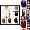 Elegant V Neck Long Sleeve Chiffon Blouse For Women In Six Chic Colors And Sizes S To 5xl