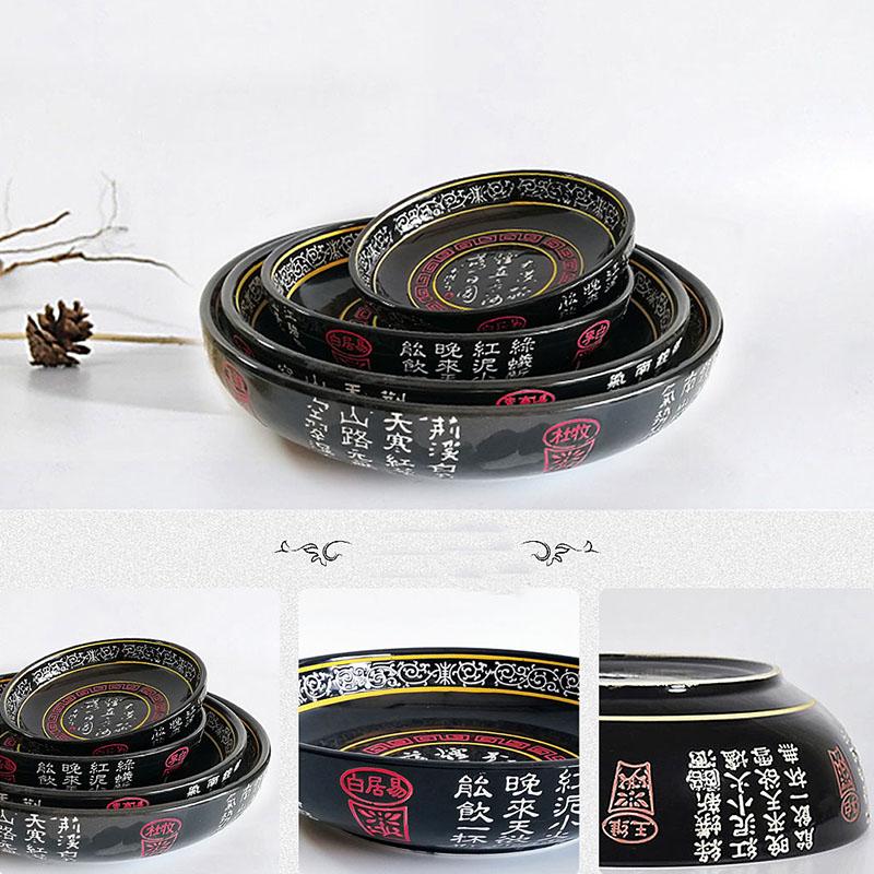 Domácí keramická mělká mísa Velký talíř na polévku Speciální vaření Hluboký talíř Hotelový velký talíř