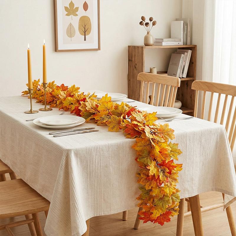 Autumn Maple Leaf Vine Harvest Festival Halloween Decoration.