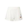 New Nike Sportswear Women's Logo Print Elastic Shorts 'Sail White' FJ7716-133