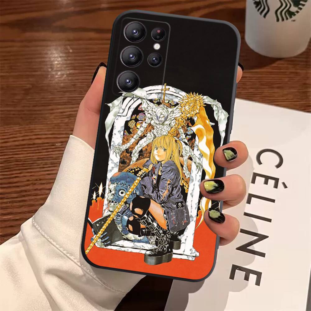 Misa anime D-Death N-Note Case For Samsung Galaxy Case S25 S23 S22 S21 S30 S20 S10 Ultra Plus FE TPU Soft Cover