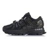 Li Ning Cushioning Slip Resistant Low Top Running Shoes Women's Pure Black ARZP014-4