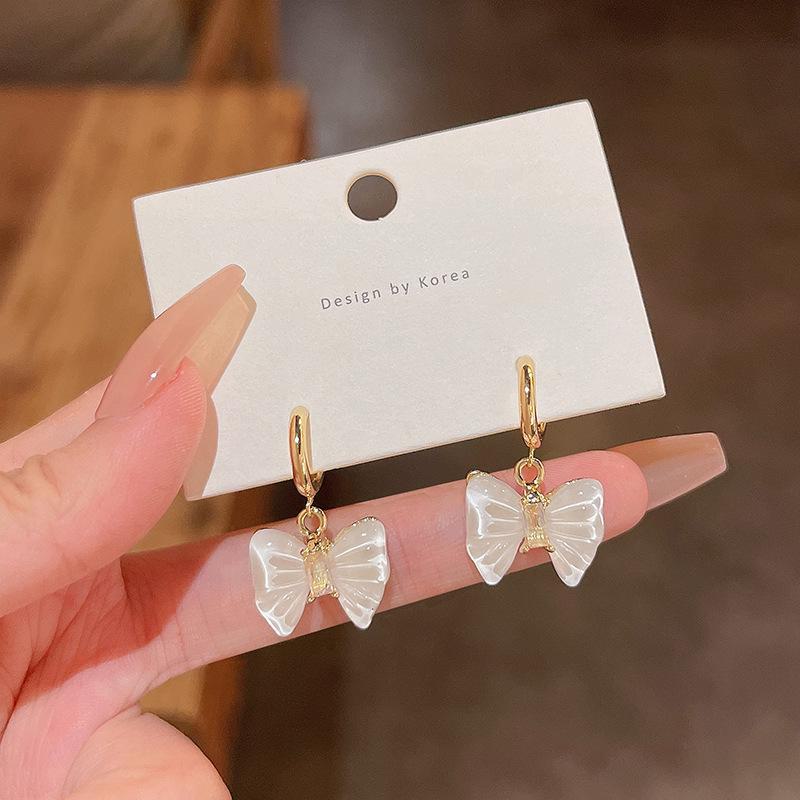 

Элегантные серьги-бабочки из серебра 925 пробы со смолой для женщин E5482 золотой