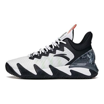 Reverse Blade Comfortable Shock Absorption Non-Slip Wear-Resistant Breathable Low-Top Basketball Shoes Men Sneaker White Black 112121616S-4