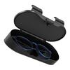 Mirror Glossy Multifunctional Glasses Case, Car Sunshade, Glasses Clip Card, 2-In-1 Storage Box, High-End Sunglasses Holder