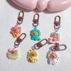Set of 5/6 Capybara Key Rings Multifuntional Resin Accessory Cartoon Capybara Bag Pendant Suitable for Key and Bag