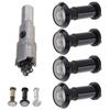 Solid Brass 4pcs 16mm Door Viewer Peephole 200 Degree HD Lens Privacy Cover Heavy Duty Universal Steel Aluminum Door Includes Drill Bit