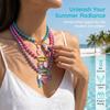 Ornaments Bohemian Resin Beaded Necklace Sea Series Beach Beaded Necklace  Holiday