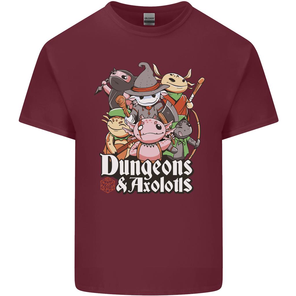 Dungeons Axolotl Role Play Games RPG Unisexs Light Cotton TShirt