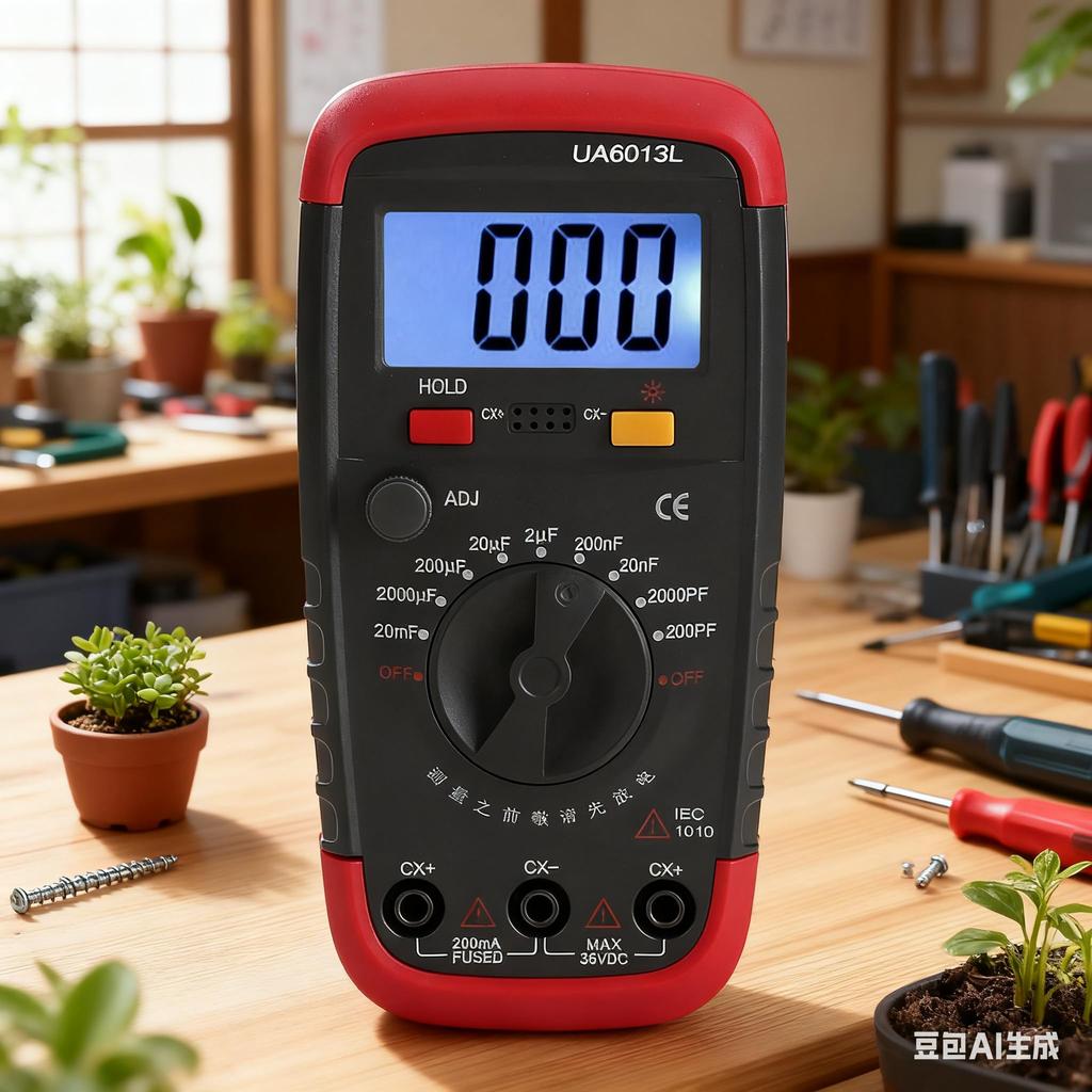 Yosoo Capacitance Capacitor Capacitor Capacity Industrial Electronic Measuring Capacitance Digital Capacitance Meter Tester with LCD Display for