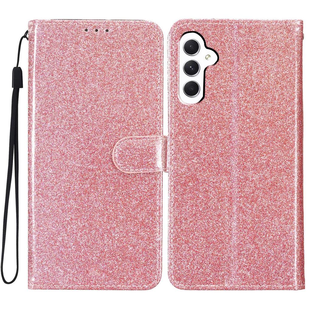 For Samsung Galaxy A17 5G/A17 4G/A26 5G Wallet Case Glitter Anti-Scratch Leather Phone Cover Stand