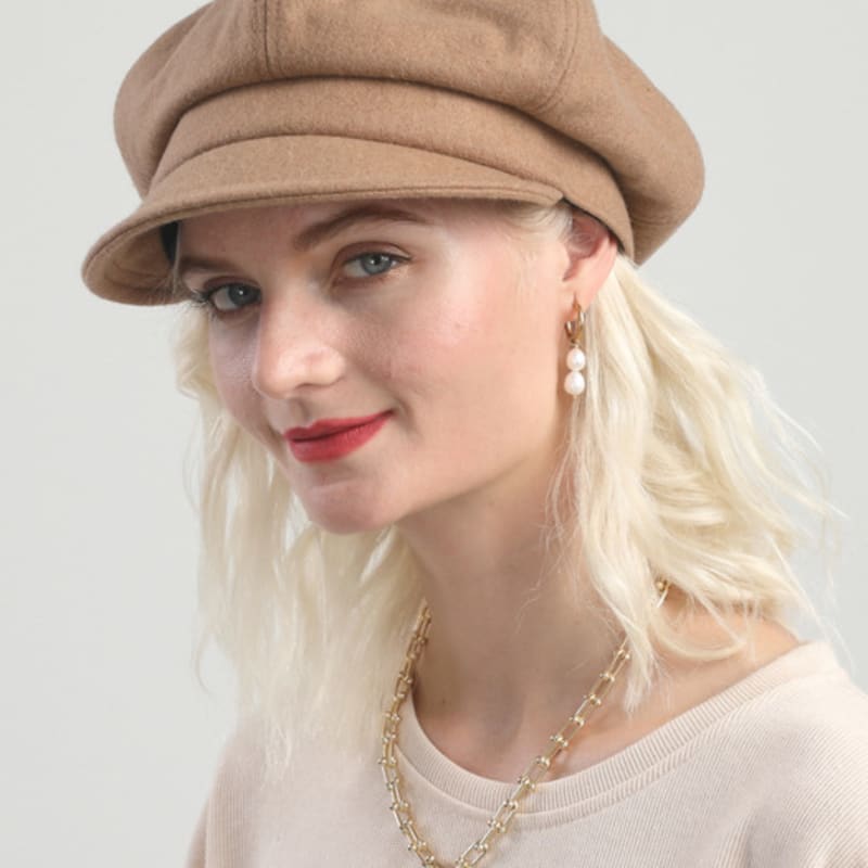

MAIA Wool Bread Hat - Beige FREE