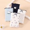 Fentenggan Xinjiang Cotton 10A Antibacterial 4-Pack 100% Cotton Crotch Cute Mid Waist Triangle Underwear for Women