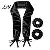 Women No Heat Curlers Hair Curling Headband with Scrunchies Curler Band Adjustable Drawstring Overnight Tool for Long Thick Sleeping