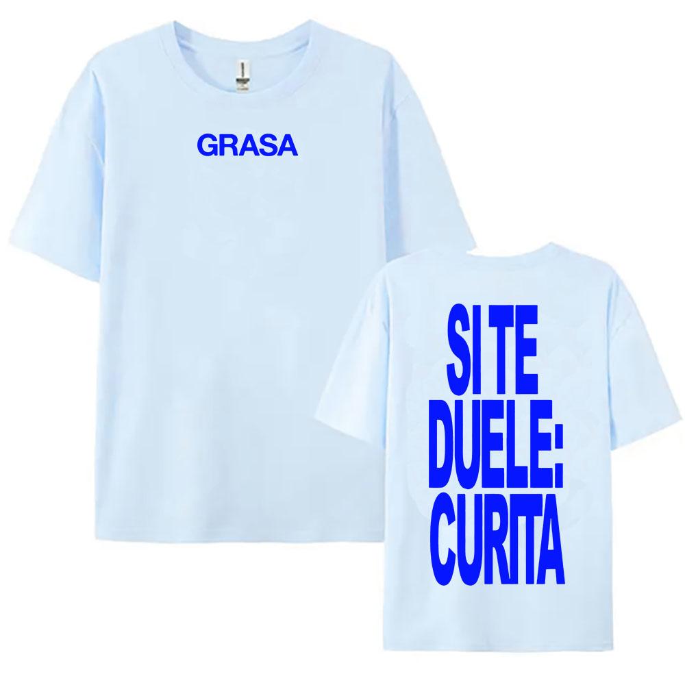 TIENES QUE APRENDER A AMARTE Tshirts SI TE DUELE CURITA Print T-shirt Nathy Peluso Singer Graphic T Shirt Cotton Tees