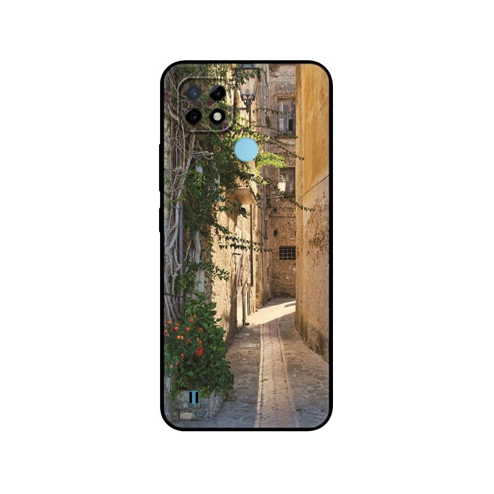 For Realme C21 Case Silicon Back For OPPO RealmeC21 C 21 Phone Covers 6.5" Funda RMX3201 Bumper Capa Etui Soft Black Tpu Case