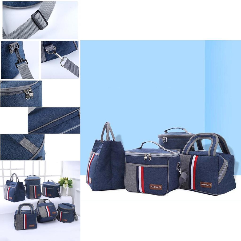Insulated Waterproof Thermal Shoulder Picnic Cooler Lunch Bag Storage Tote Box For Outdoor Activities