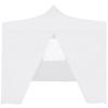 VidaXL Foldable Reception Tent with 4 Walls 3x3 M Steel White