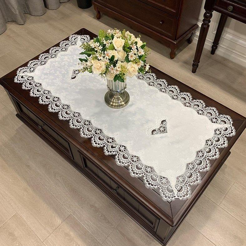 Table Cloth Lace Retro French Style Decorate Fashion Design Anti-dirty Popular Home Textile Rectangle Living Room Daily Simple