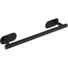 Black Wall Mounted Towel Rack Self Adhesive Towel Rack 40 Cm Bathroom Towel Rack 304 Stainless Steel Matte Black.