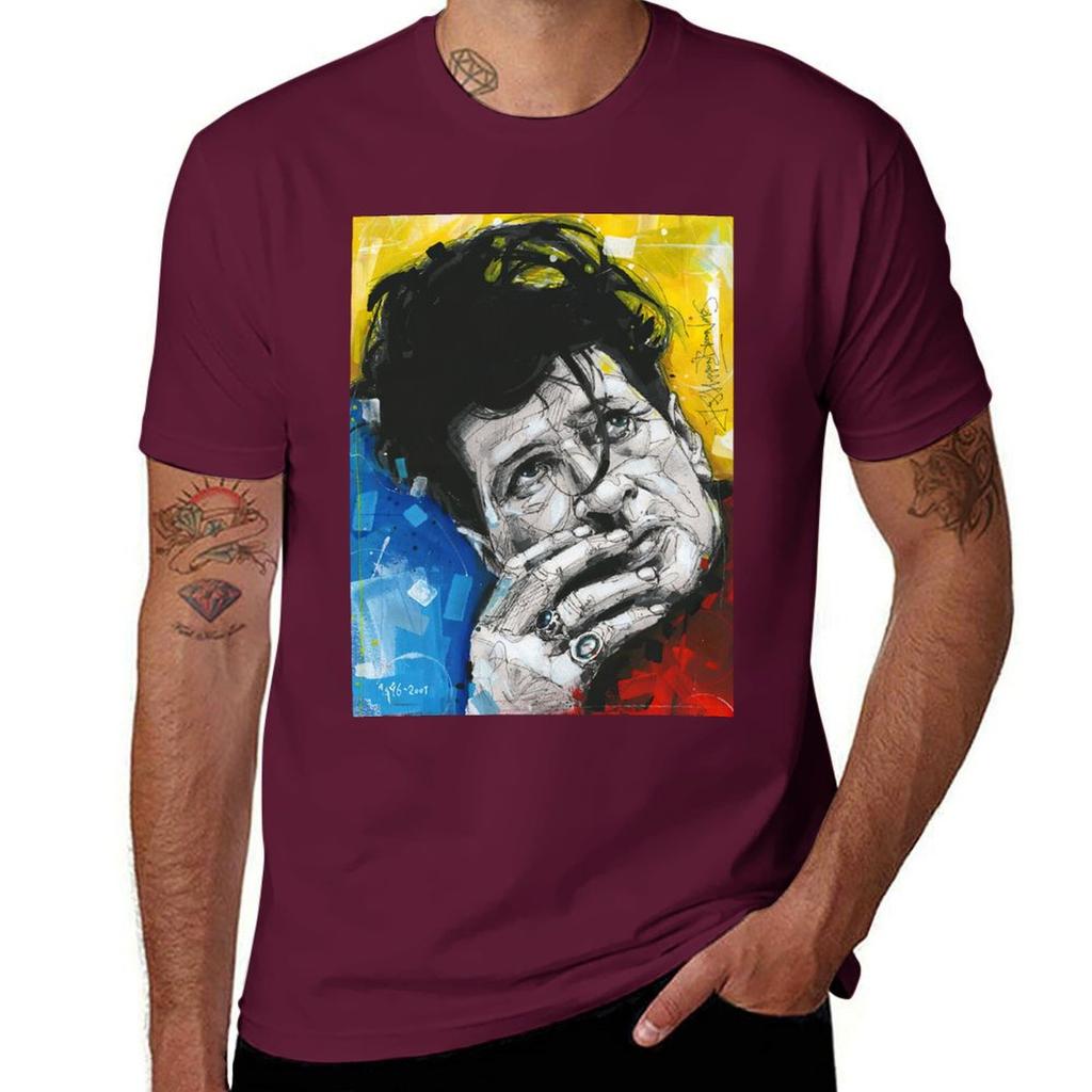 Herman Brood Watercolor T-Shirt Tees Boys Whites T Shirt Men