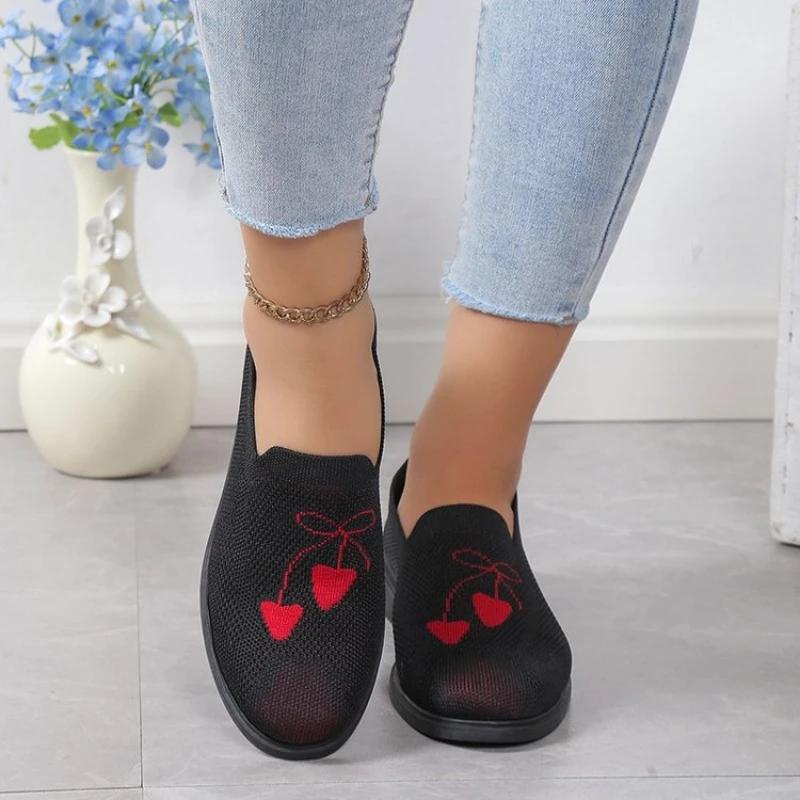 BCEBYL Summer and Autumn Fashion New Women's Flat Walking Shoes Mesh Loafers Comfortable Breathable Casual Sports Sneakers