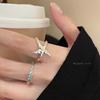 Simple silver five-pointed star ring women's light luxury high-end niche design index finger ring fashion personalized jewelry