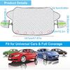 NUZEKY Windshield Cover for Ice and Snow: Car Windshield Snow Cover with 5 Layers Protection, Strong Magnetic Edges Frost Guard Windshield Cover, Car