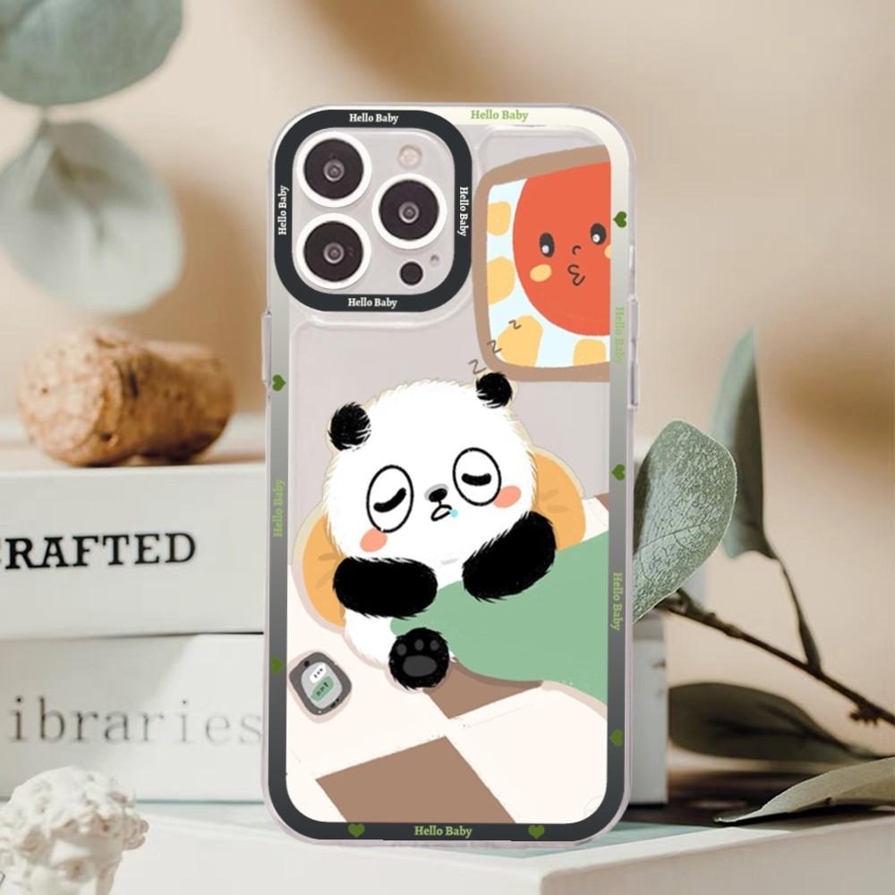 Cute Kawaii Panda Mousepad For Redmi 7 8 9 A For Redmi Note 5 7 8 9 10 11 Pro Max 4G 5G Funfas