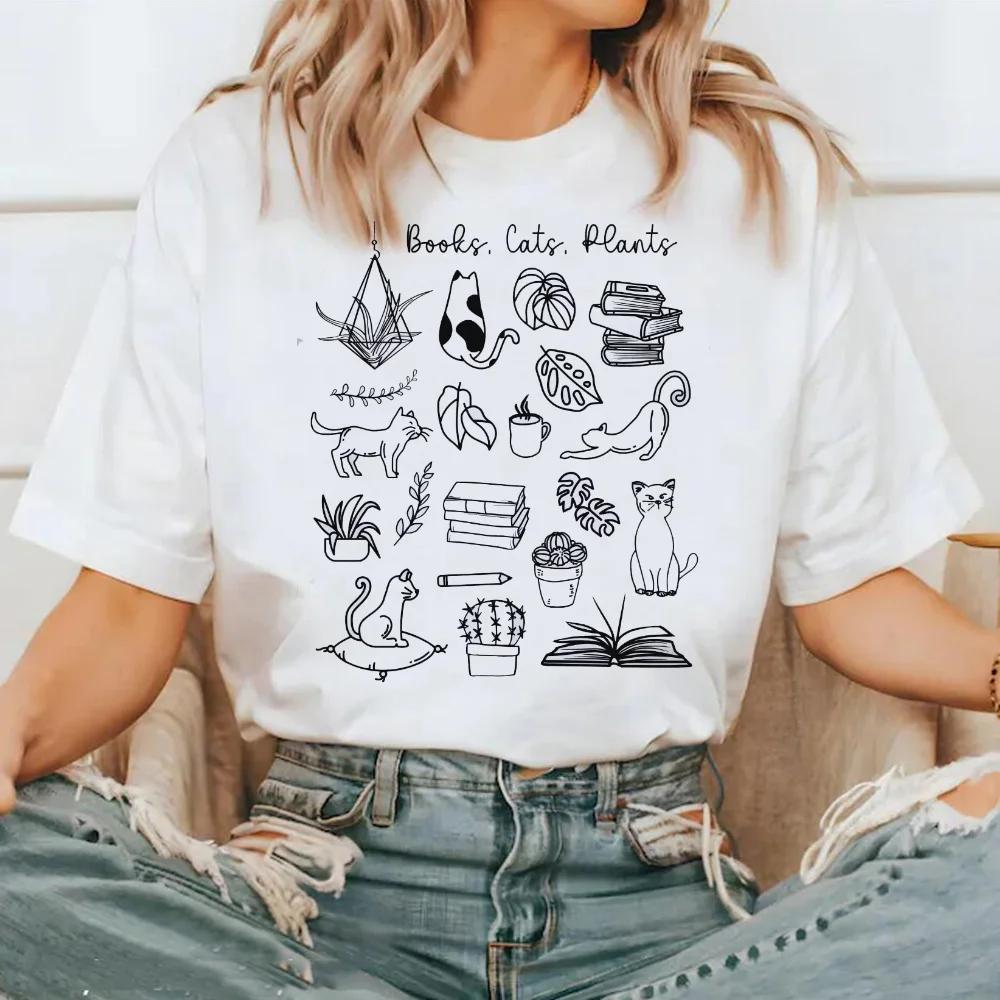 Short Sleeved Fashion Trend Top Street Versatile T-Shirt Pattern Round Neck Polyester Fabric T-Shirt Women's Printed Travel T-Sh