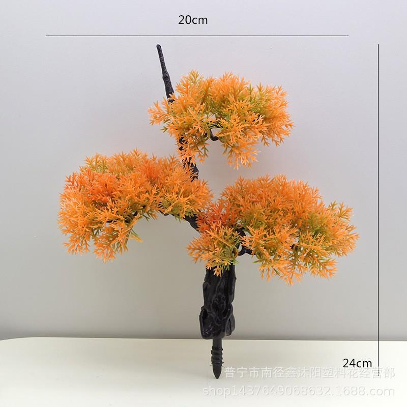 Artificial Pine Branches Floral Arrangements Decorative Plastic Evergreen Foliage Home Wedding Craft